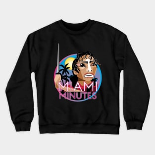 Miami Minutes: Main Podcast Logo (by Raziel) Crewneck Sweatshirt